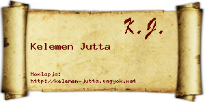 Kelemen Jutta névjegykártya